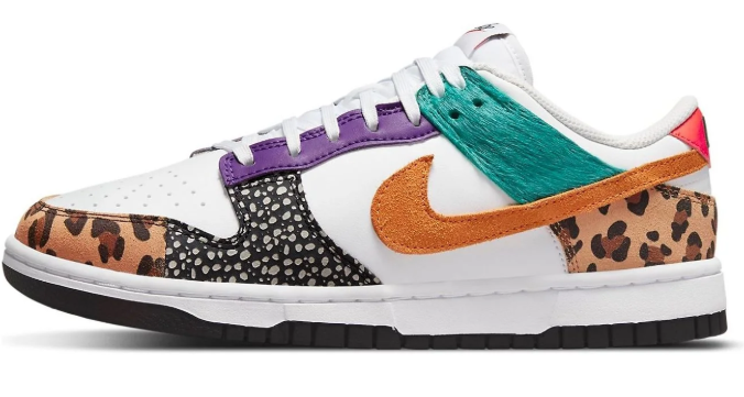 Nike Women’s Dunk Low SE ‘Safari Mix’ Sneaker (DN3866-100)