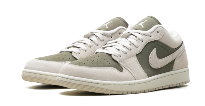 Air Jordan 1 Low SE - Men's | Medium Olive/Sail