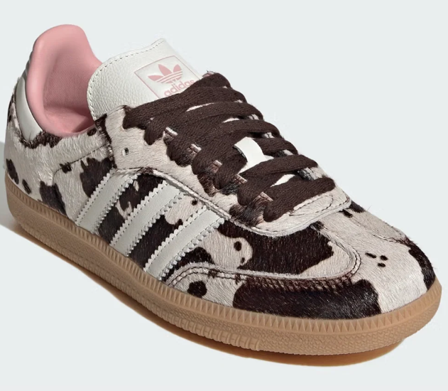 adidas Women’s Samba OG ‘Cow Print Aurora Coffee’ Sneaker
