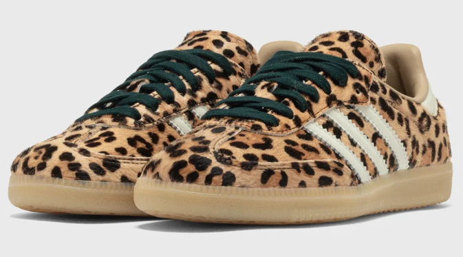 adidas Women’s Samba OG ‘Leopard Magic Beige’ Sneaker (AAKI6674)