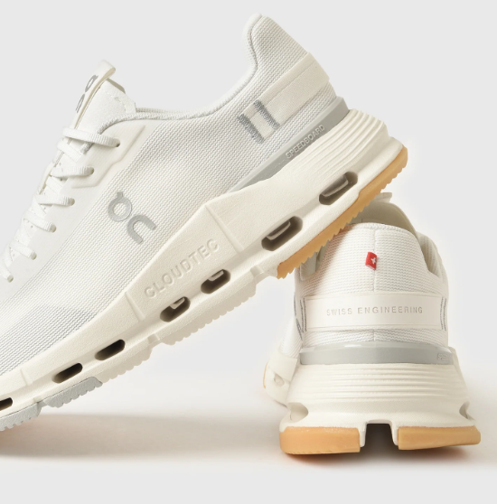 On Women's Cloudnova Form 2 Sneaker – White/Ivory