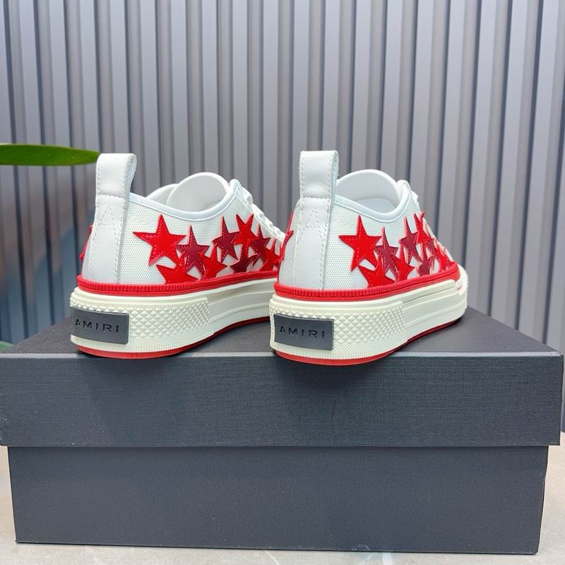 Amiri Stars Court Low | Leather Court Sneaker with Star Motif | AMIRI