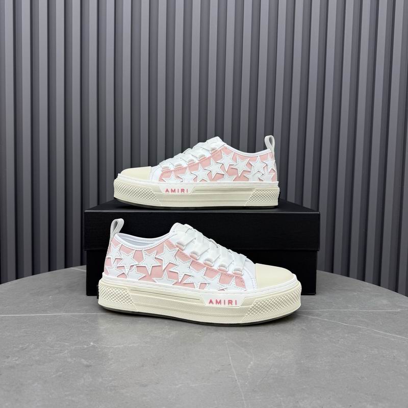Amiri Stars Court Low – Men's Signature Leather Low-Top Sneakers