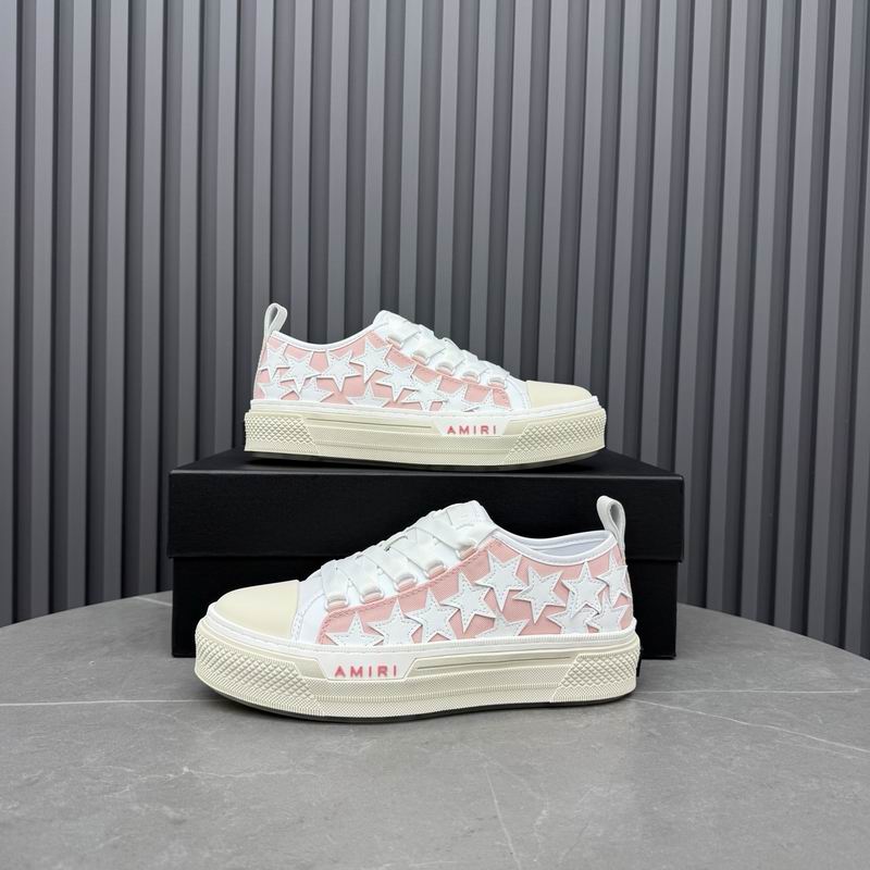 Amiri Stars Court Low – Men's Signature Leather Low-Top Sneakers