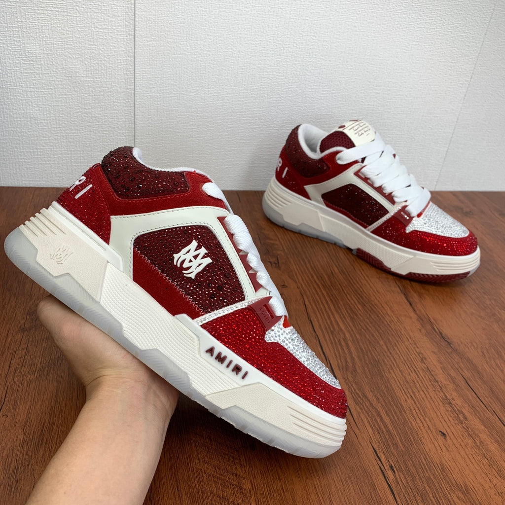 AMIRI Stars Court Low Sneakers — Premium Leather Low-Top