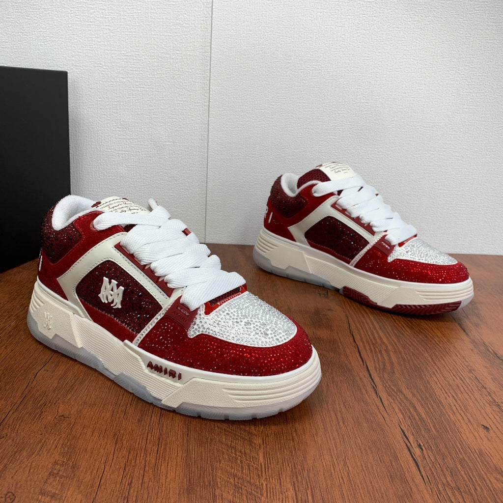 AMIRI Stars Court Low Sneakers — Premium Leather Low-Top