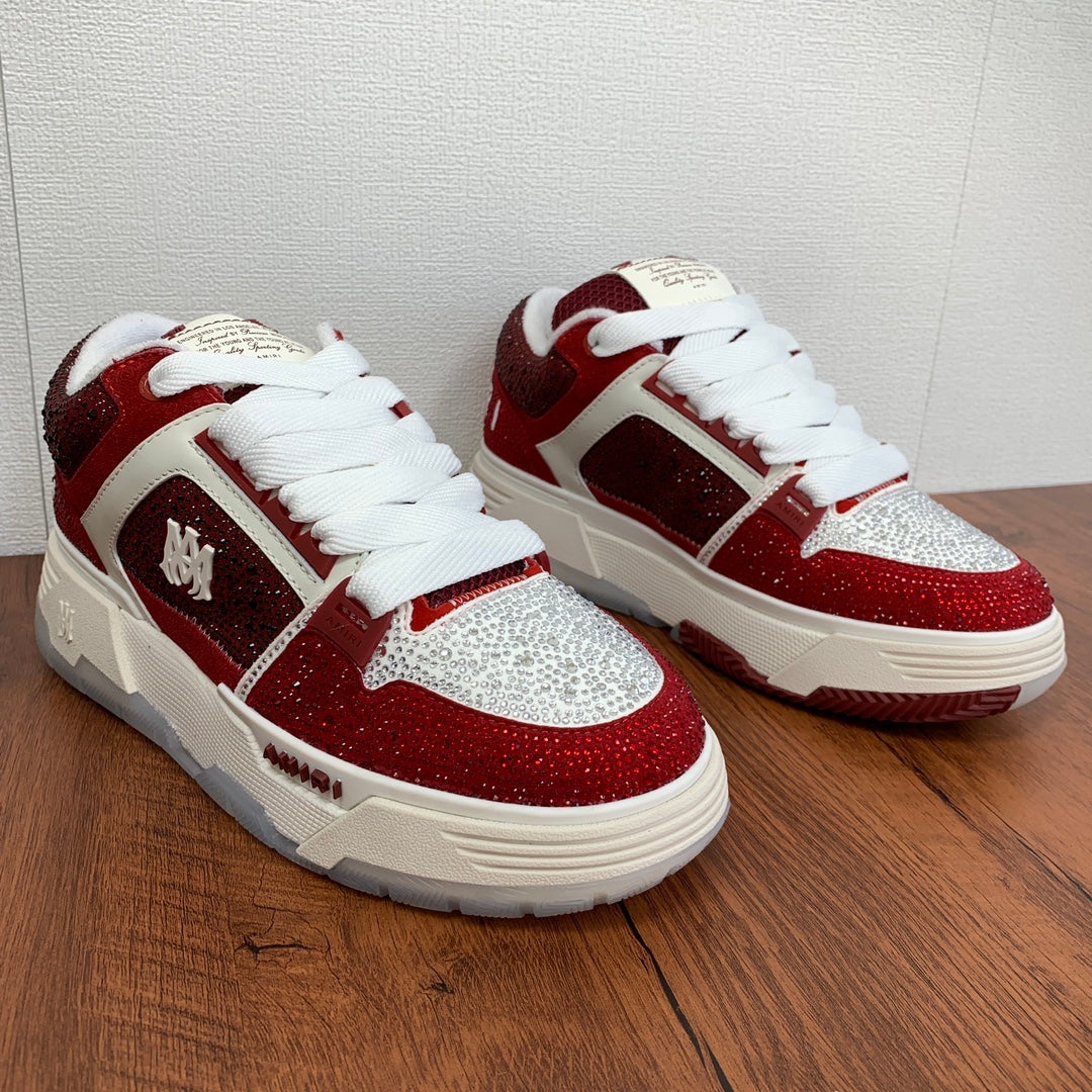 AMIRI Stars Court Low Sneakers — Premium Leather Low-Top