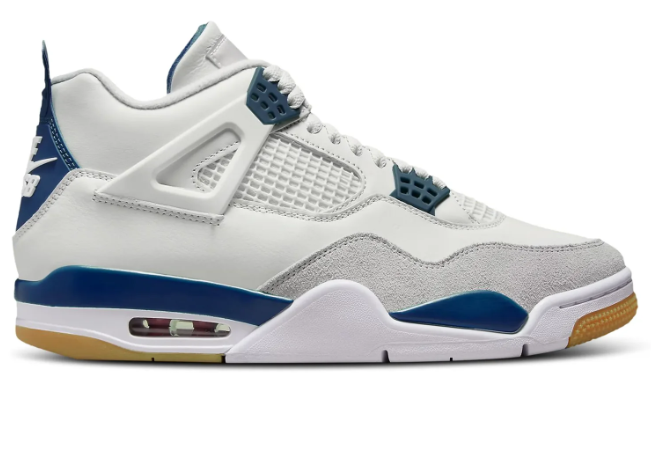 Nike SB x Air Jordan 4 'White Navy' Men's Shoe