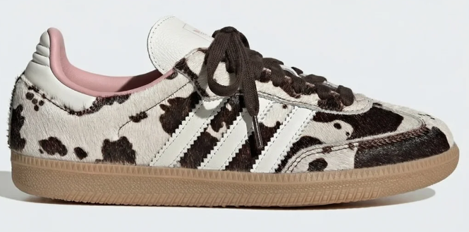 adidas Women’s Samba OG ‘Cow Print Aurora Coffee’ Sneaker