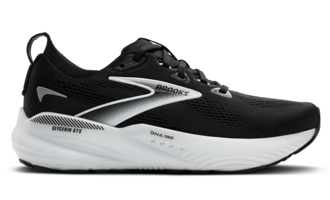 Brooks Glycerin GTS 22 Women's Running Shoes – Black / Grey / White